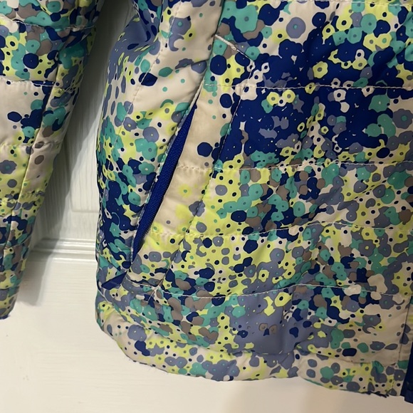Girls The north face reversible blue splattered jacket - Picture 8 of 14
